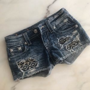 Miss Me Denim Shorts - Size 23